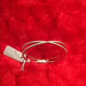 Nordstrom Silver Cuff Bracelet with Pave Cubic Zirconia